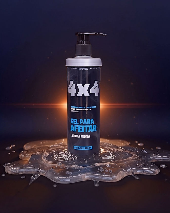 4X4 Gel Para Afeitar Menta 485g