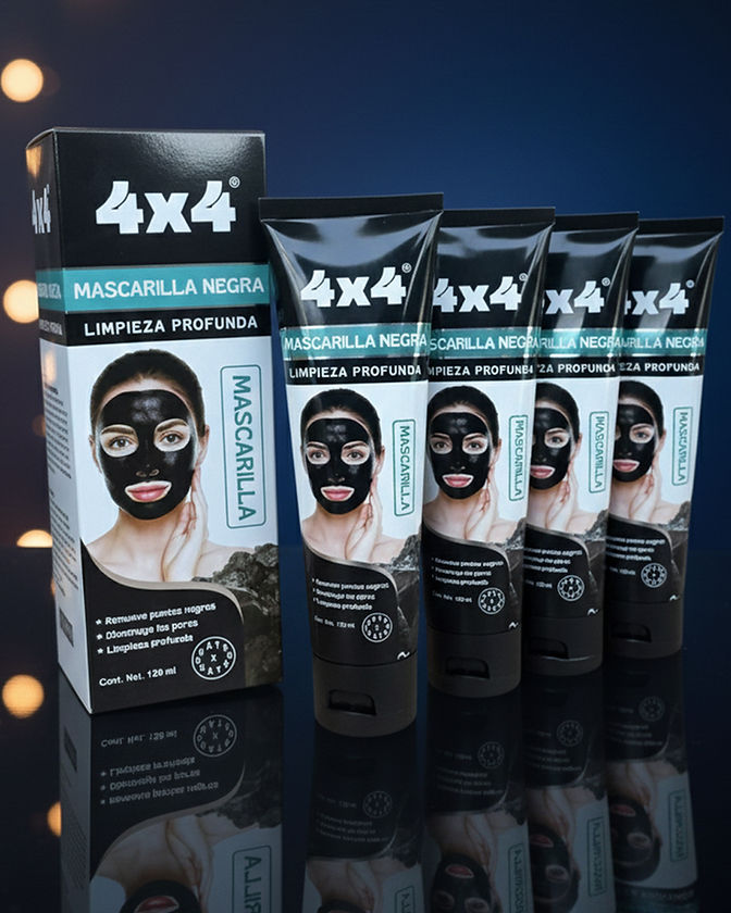 4x4 Mascarilla Facial Negra 90g