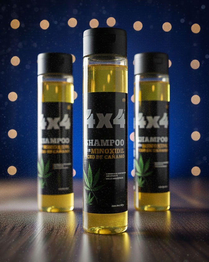 4x4 Shampoo Bergamota o Minoxidil 500ml