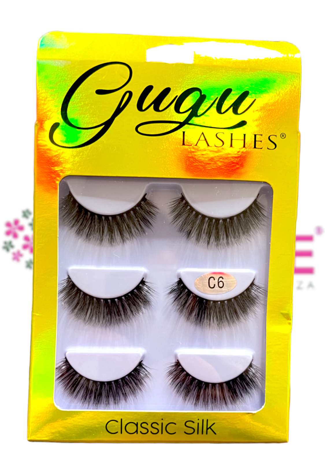 GUGU LASHES PESTAÑAS CLASSIC SILK C6 3pares