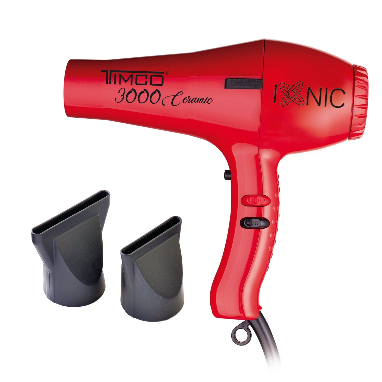 TIMCO Secadora de Cabello Profesional con Iones Ceramica 2 Boquillas SR-3000